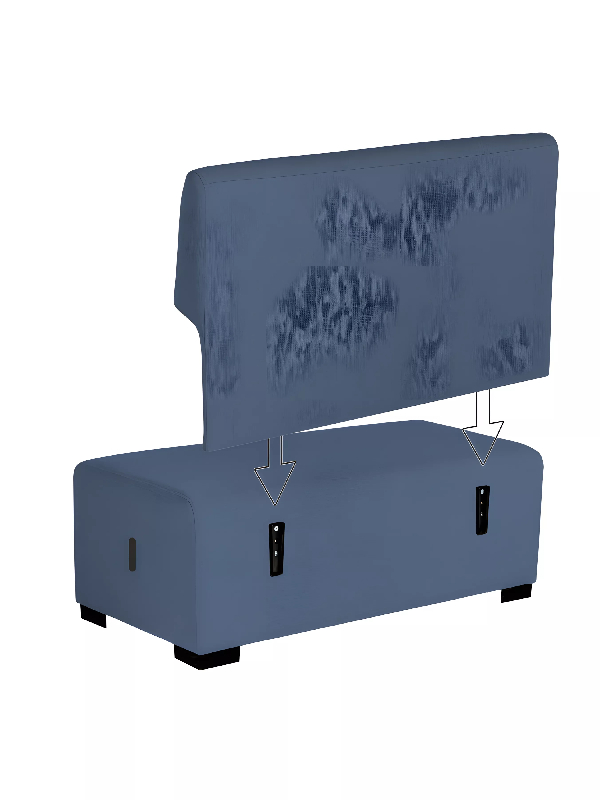 Canapé 2 places bleu denim_7