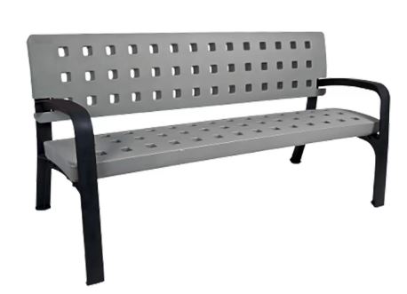 Banc public Modo en plastique 100% recyclable - traité anti-UV, anti-graffitis, sans entretien - 170 cm_7