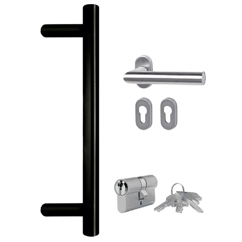 Vidaxl porte d'entrée blanc 98x208 cm pvc 3157076_7