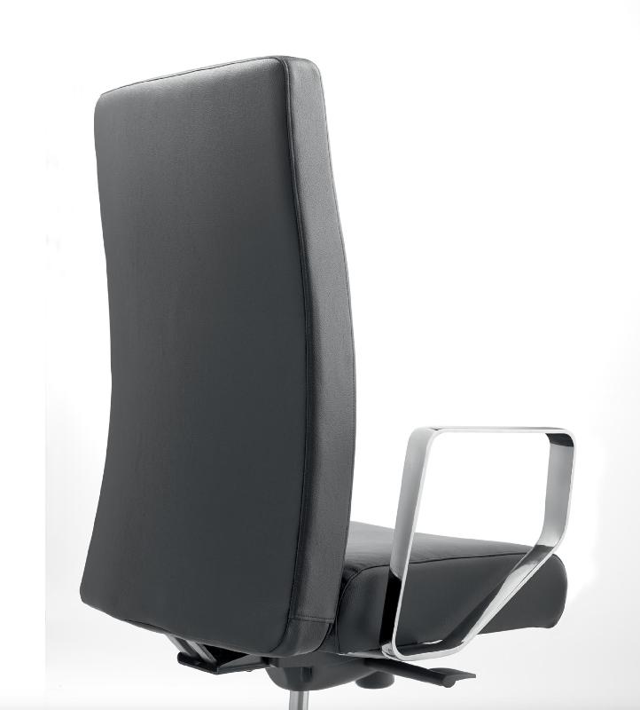 Fauteuil de direction en cuir Bost - Sokoa - cuir noir, Non_7