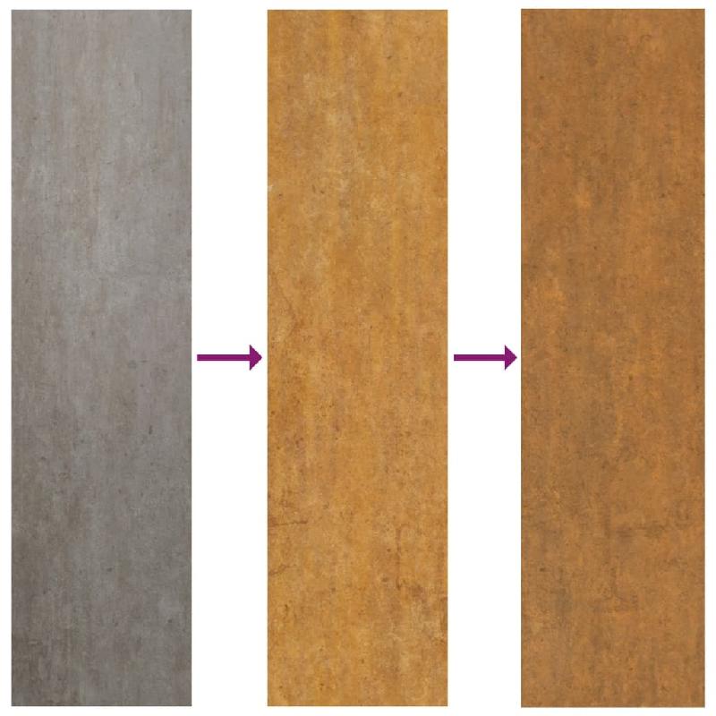 Vidaxl portail de jardin 85x150 cm acier corten conception de carré 153247_7