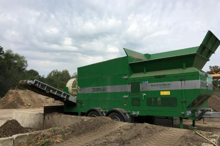 Machine de criblage mobile Zemmler MS 3200 pour gravats et sable