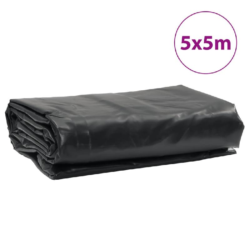 Vidaxl bâche anthracite 5x5 m 650 g/m² 156103_7