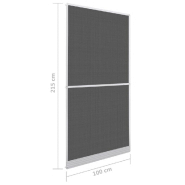 Vidaxl moustiquaire à charnière pour portes blanc 100 x 215 cm 141563_7