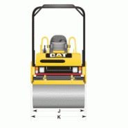 Compacteur tandem vibrant 130 avec cylindres larges