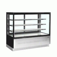 Comptoir réfrigéré LPD-3F - vitre double vitrage plane, tablette LED et froid ventilé_7