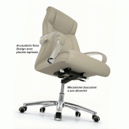 Fauteuil de Direction classique Roa - Mobel Linea. - Beige_7