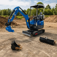 Mini pelle 1500 kg neuve Canopy Rippa R15-5 avec godets_7