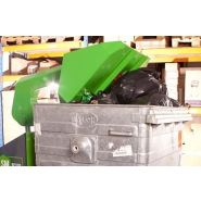 Compacteur et tasseur de bac BP660 à BP1100 L pour déchets de marché et halle alimentaire._7