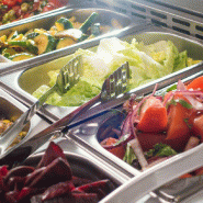 Saladette réfrigérée à poser 7 bacs gn 1/4 - vitrine à ingrédients de 160 cm_7