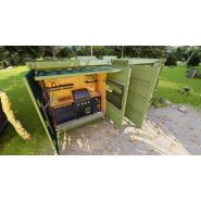 Cuisine extérieure en container avec options personnalisables