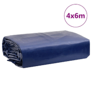 Vidaxl bâche bleu 4x6 m 650 g/m² 156162_7