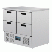 Table réfrigérée positive compacte 4 tiroirs 240L Série G U638 Polar_7