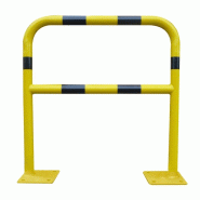 Barrière de sécurité diamètre 40 mm à platine en acier - Noir / Jaune / 1500 / Non_7