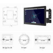 Panel PC / tablette murale 10 pouces IPS - YziPanel EVI-YZ1011 - Android 13 / Linux Debian pour GTB / supervision_7