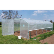 Serre de jardin 4 mètres de large pour un accès plus facile à vos cultures - 4 SAISONS PLUS Serre de jardin 4 mètres de large pour un accès plus facile à vos cultures - 4 SAISONS PLUS