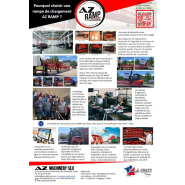 Rampe de chargement robuste avec béquilles de soutien réglables