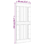 Vidaxl porte narvik 95x210 cm bois massif de pin 154440_7