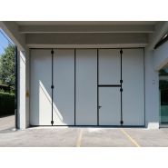 Porte pliante industrielle - Panneaux rigides anti-cambriolage - Hermétique et sécurisée_7