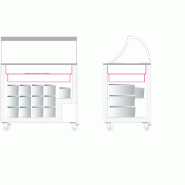 Congélateur vitré de crème glacée IC401SC+SO (401 / 350 L) blanc TEFCOLD_7