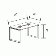 Bureau individuel piètement fermé So Sierro_7