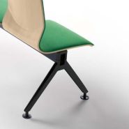 CUERVA - Siège bois sur poutre avec piètement métallique et options personnalisables_7