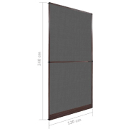 Vidaxl moustiquaire à charnière pour portes marron 120x240 cm 141566_7