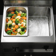 Bain-marie électrique sur meuble - 2x GN 1/1 - Meuble 2 portes Inox | GGM - Mario 700_7