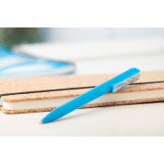 Stylo à bille en plastique - mouvement spécial du clip - encre bleue_7