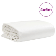 Vidaxl bâche blanc 4x6 m 650 g/m² 156186_7
