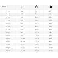 Échafaudage roulant standard en aluminium avec plateau de 3 x 3 m