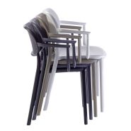 Chaise de restaurant empilable Nuta - intérieur/extérieur - technopolymère - fabriquée en Italie_7