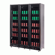 Réfrigérateur 3 portes en verre noir nap-1200 l1600 7455.1920 COMBISTEEL_7