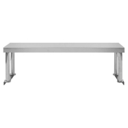 Vidaxl table de travail de cuisine avec étagère 120x60x120 cm inox 3054468_7