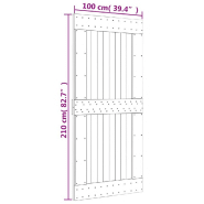 Vidaxl porte narvik 100x210 cm bois massif de pin 154441_7