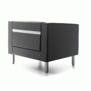 Fauteuil d'attente en cuir OXEL - Sokoa._7