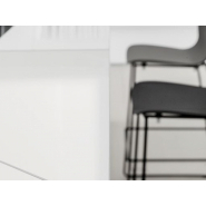 Banque d'accueil éclairée au design moderne et épuré - DV703 QUBO - Conception modulaire avec éclairage LED intégré_7