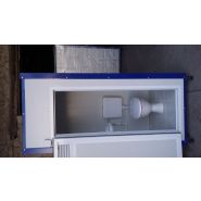 Cabine sanitaire raccordable isolée Liberty Box - panneaux sandwich en acier galvanisé - pour chantier et événementiel_8