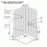 CABINE DOUCHE HAMMAM DUO ARCHIPEL® QDR 115C BLACK_7