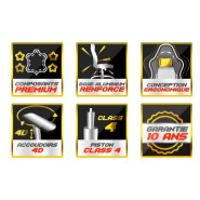 Siège réglable en tissu déperlant avec mousse de haute densité 55 kg/m3 - ORAXEAT TK800F - Gris foncé / Noir - Réf : ORX_TK800F_BKLG_7