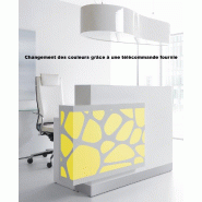 Borne d'accueil Organic avec système d'illumination - MDD - 130, Blanc brillant, A gauche_7