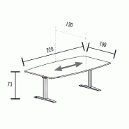 Table de réunion jusqu'à 12 personnes So Albox_7