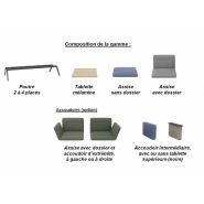 Canapé sur poutre Harmonie - Grand confort - Modulable avec tables basses intégrées_7