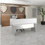 Bureau d'accueil Tono - Mobel Linea. - 180, Alu, Blanc_7