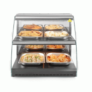 Vitrine de table chauffante quartz deux niveaux HENDI_7