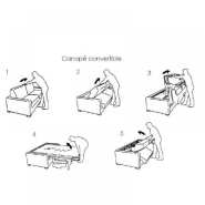 Canapé d'angle convertible EXPRESS DREAMER 140 cm - Matelas 16 cm - Velours côtelé caramel - Méridienne modulable avec coffre_7