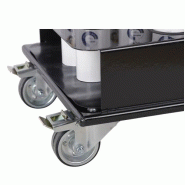 Chariot avec 6 poteaux rouges et blancs_7