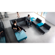 Siège modulaire moderne aux lignes géométriques simples - WALL IN - Configurations flexibles et finition personnalisable_7