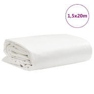 Vidaxl bâche blanc 1,5x20 m 650 g/m² 156191_7