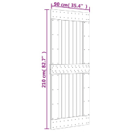 Vidaxl porte narvik 90x210 cm bois massif de pin 154439_7